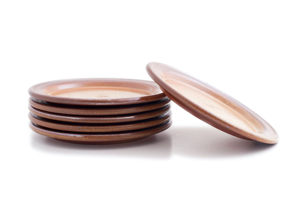 Satz Eßteller braun  6 Stück Setpreis