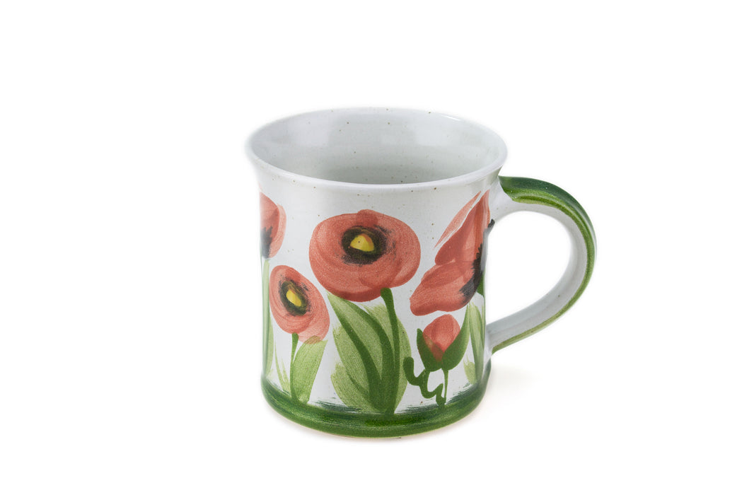 Tasse gerade Mohnblume