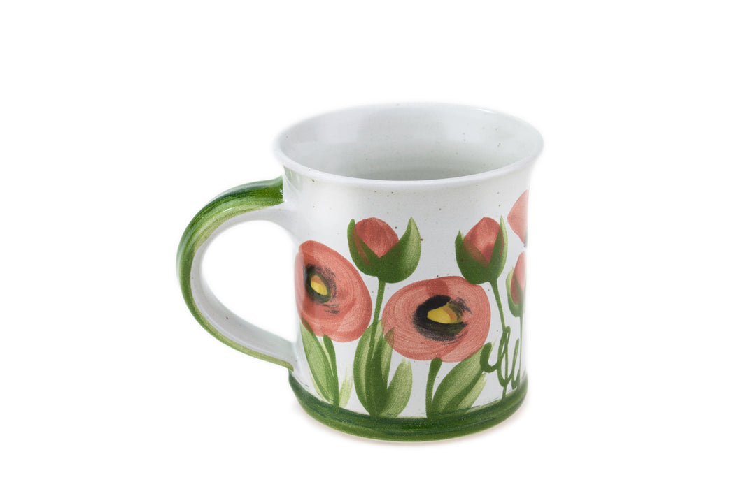 Tasse gerade Mohnblume