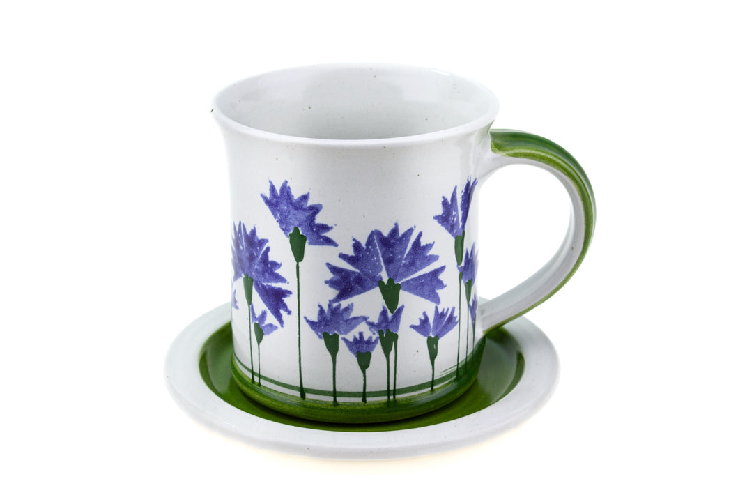 Tasse gerade groß Kornblume