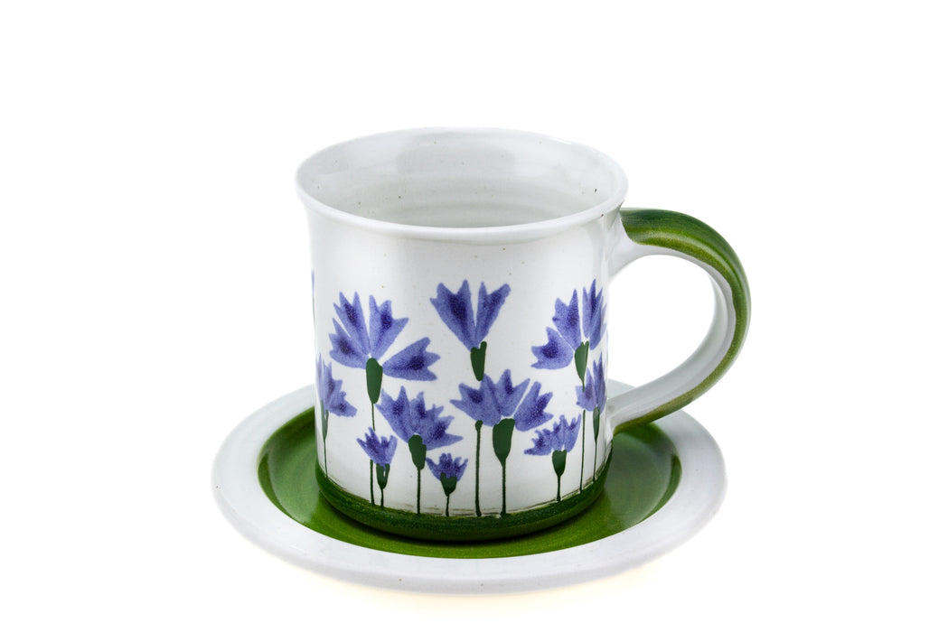 Tasse gerade Kornblume